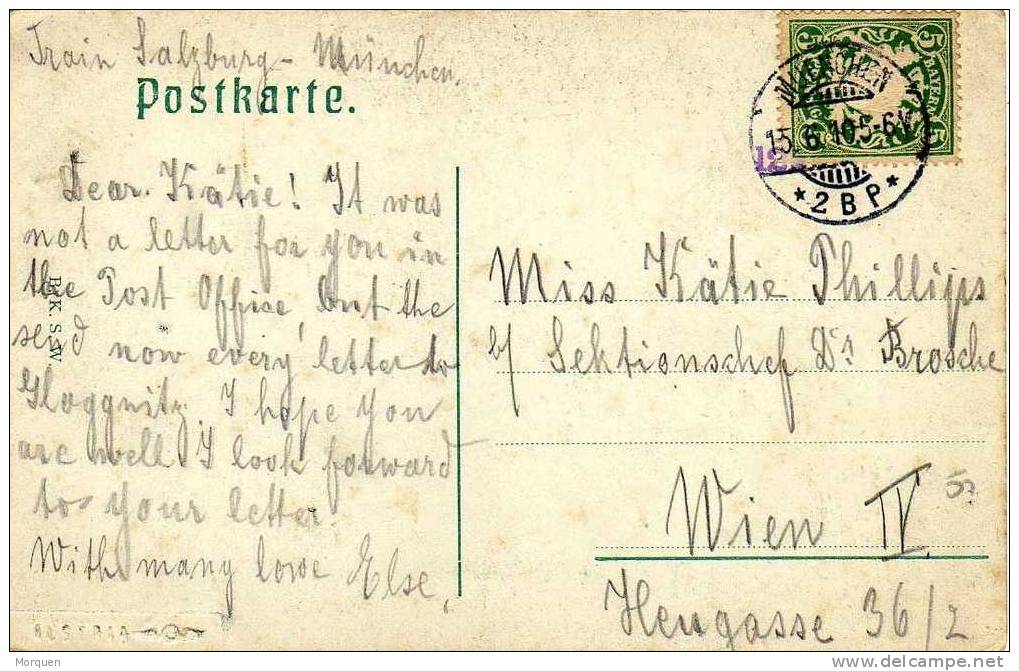 3937. Postal Muenchen (Bayern) 1910. Salzburg Kind - Cartas & Documentos