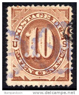 US J5 Used 10c Postage Due Of 1879 - Franqueo