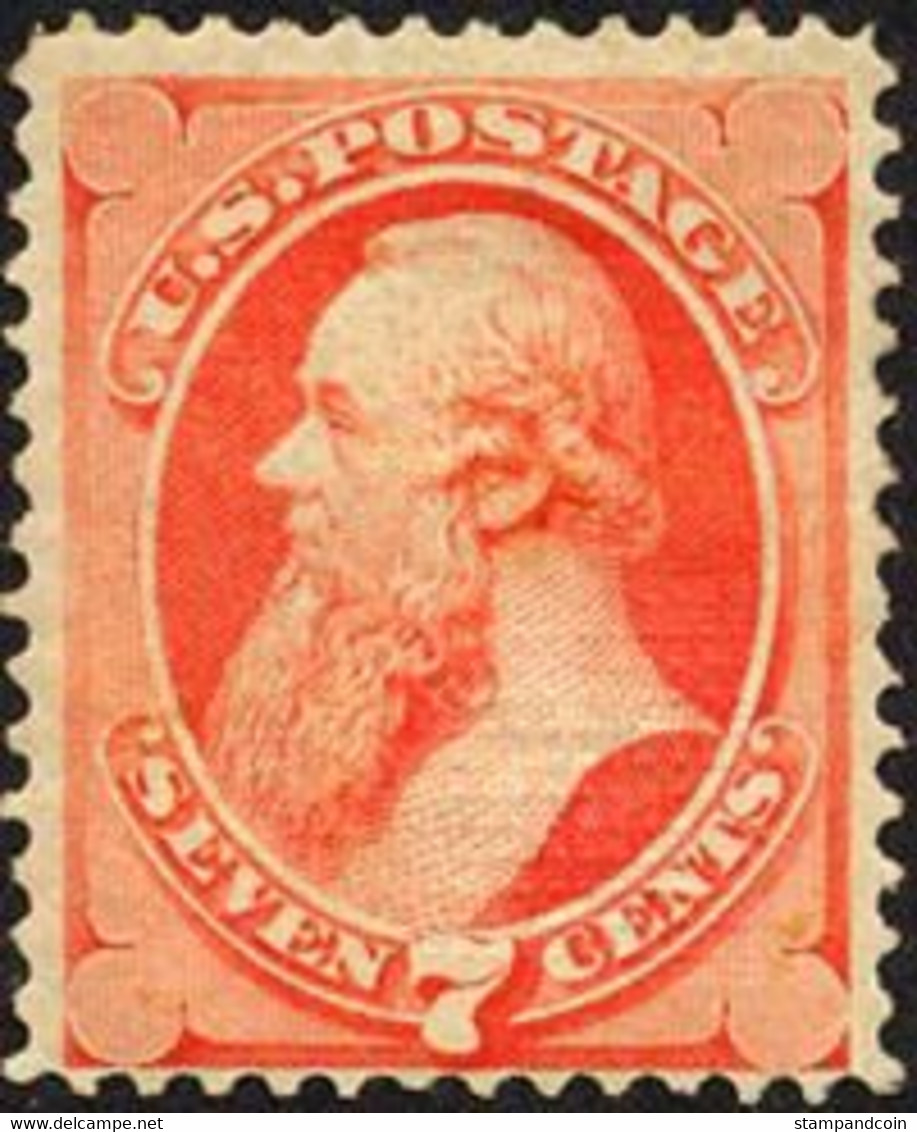 US #138 Mint Hinged 7c Stanton From 1871 - Ongebruikt