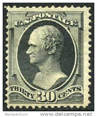 US #165 Mint Hinged 30c Hamilton From 1873 - Unused Stamps