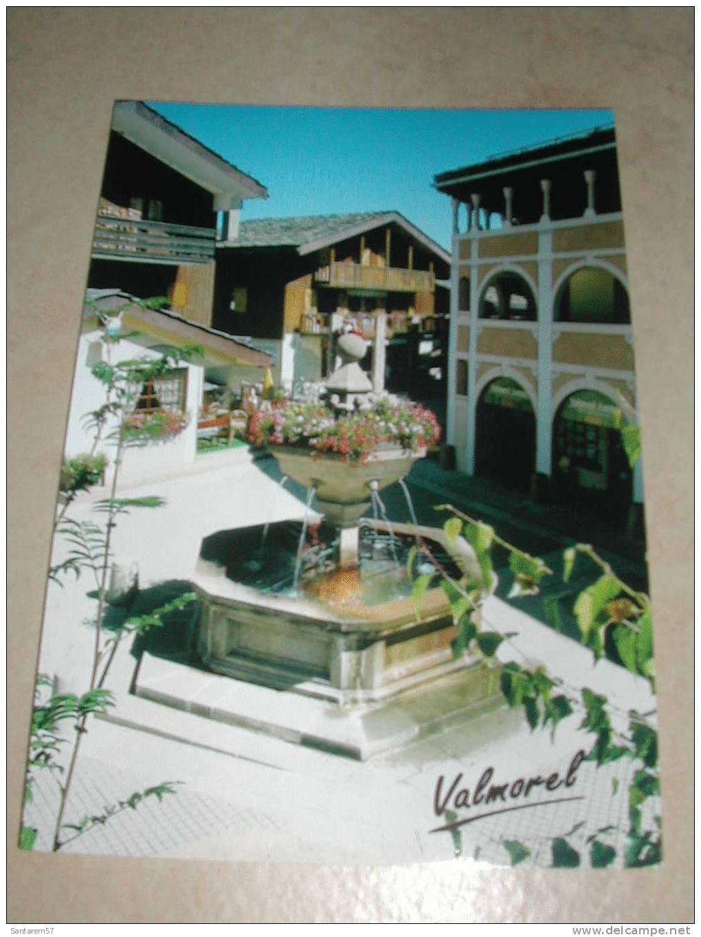 Carte Postale Publicitaire Advertising Postcard Postal VALMOREL SAVOIE Echappée Au Coeur De La Station FRANCE - Valmorel