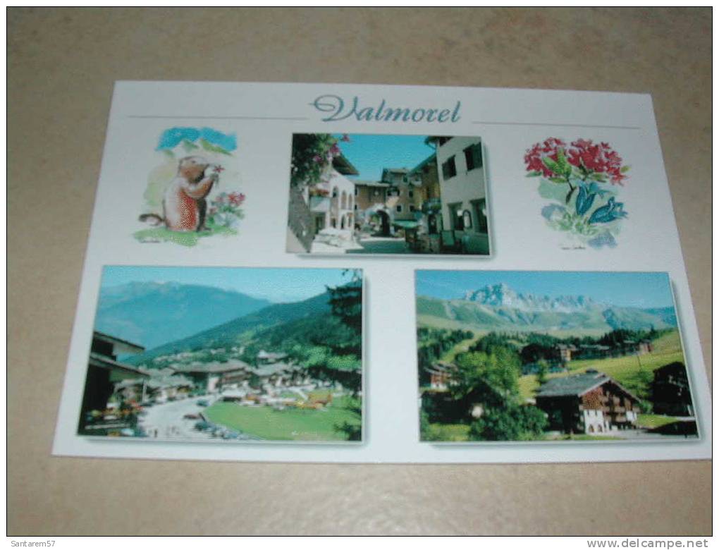 Carte Postale Publicitaire Advertising Postcard Postal VALMOREL SAVOIE FRANCE - Valmorel