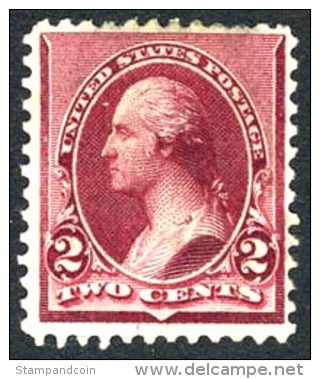 US #219D Mint Hinged 2c Washington From 1890 - Ungebraucht