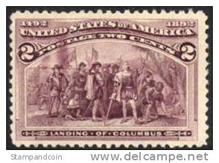 US #231 Mint Hinged 2c Columbian Expo From 1893 - Ongebruikt