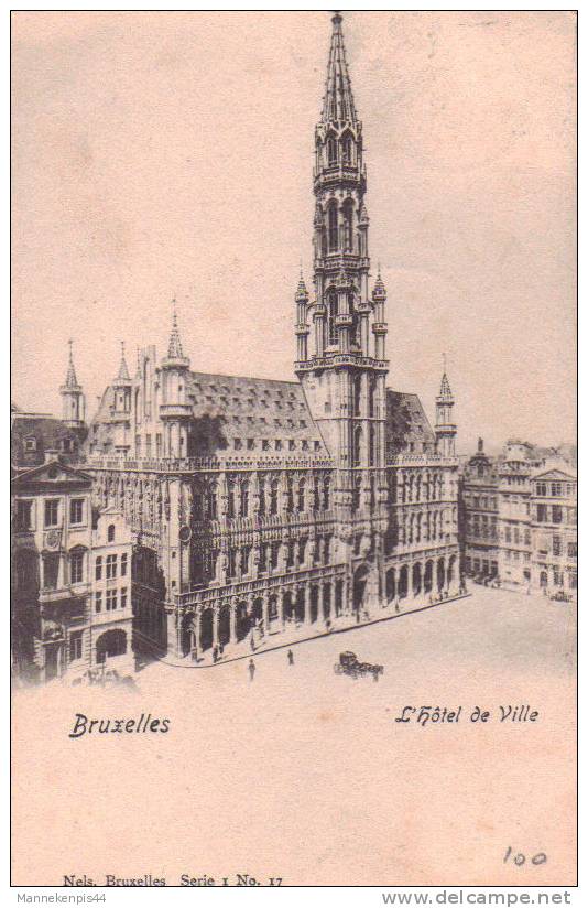 Bruxelles - L'Hôtel De Bruxelles - Serie 1 Nels N° 17 - Lots, Séries, Collections
