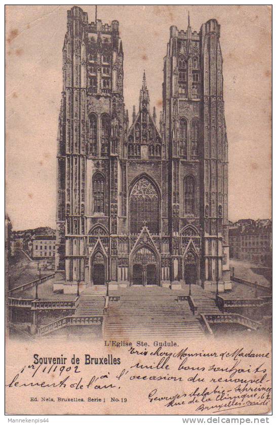 Bruxelles - L'Eglise Ste. Gudule - Serie 1 Ed. Nels N° 19 - Loten, Series, Verzamelingen