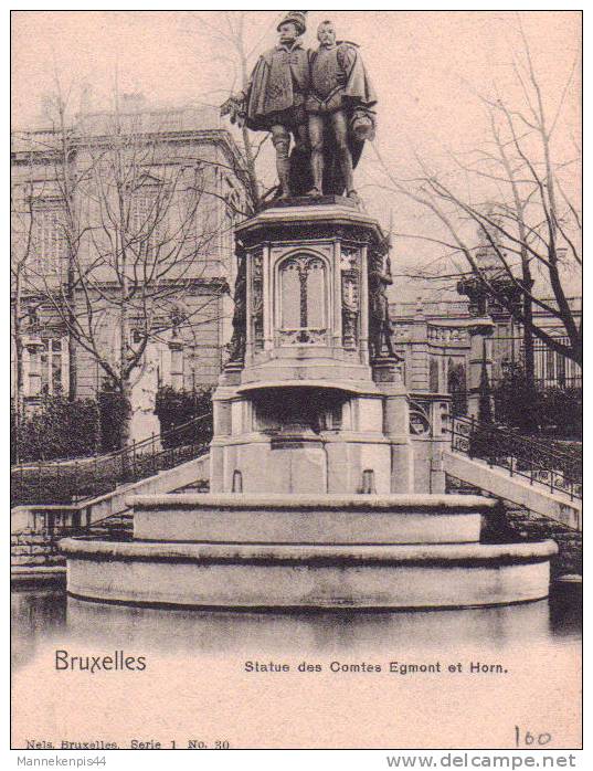 Bruxelles - Statue Des Comtes Egmont Et Horn - Nels Serie 1 N° 30 - Lots, Séries, Collections