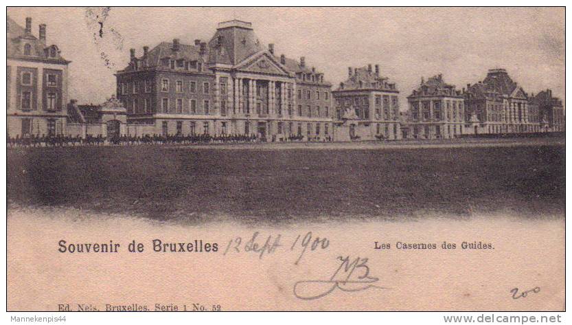 Bruxelles - Souvenir De Bruxelles - Les Casernes Des Guides - Ed. Nels Serie 1 N° 52 - Lotes Y Colecciones