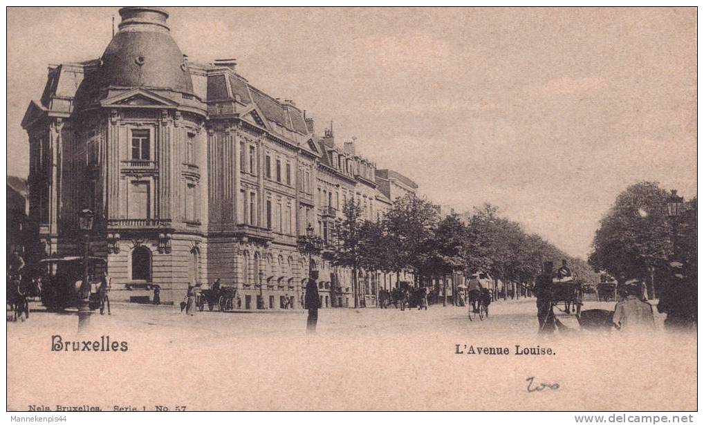 Bruxelles - L'Avenue Louise - Nels Serie 1 N° 57 - Loten, Series, Verzamelingen