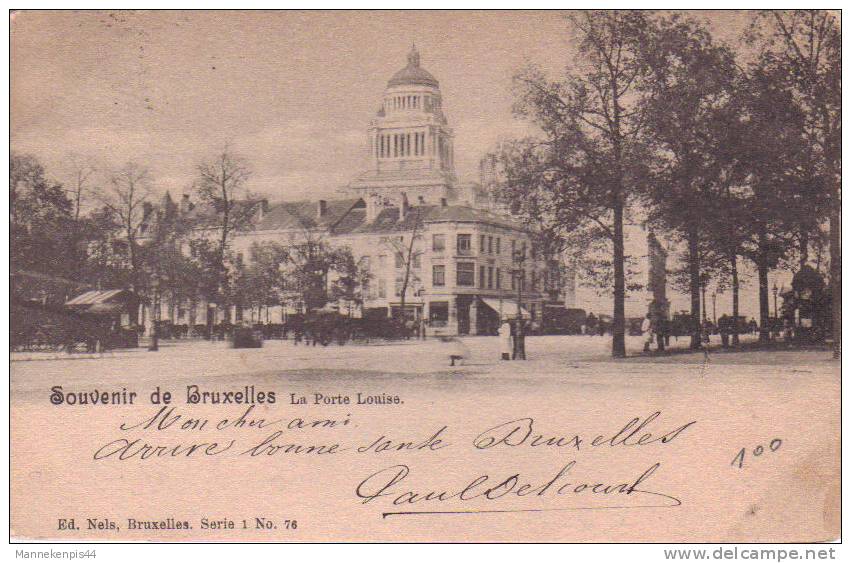 Bruxelles - Souvenir De Bruxelles - L'Eglise Ste Catherine - Ed. Nels Serie 1 N° 72 - Lotes Y Colecciones