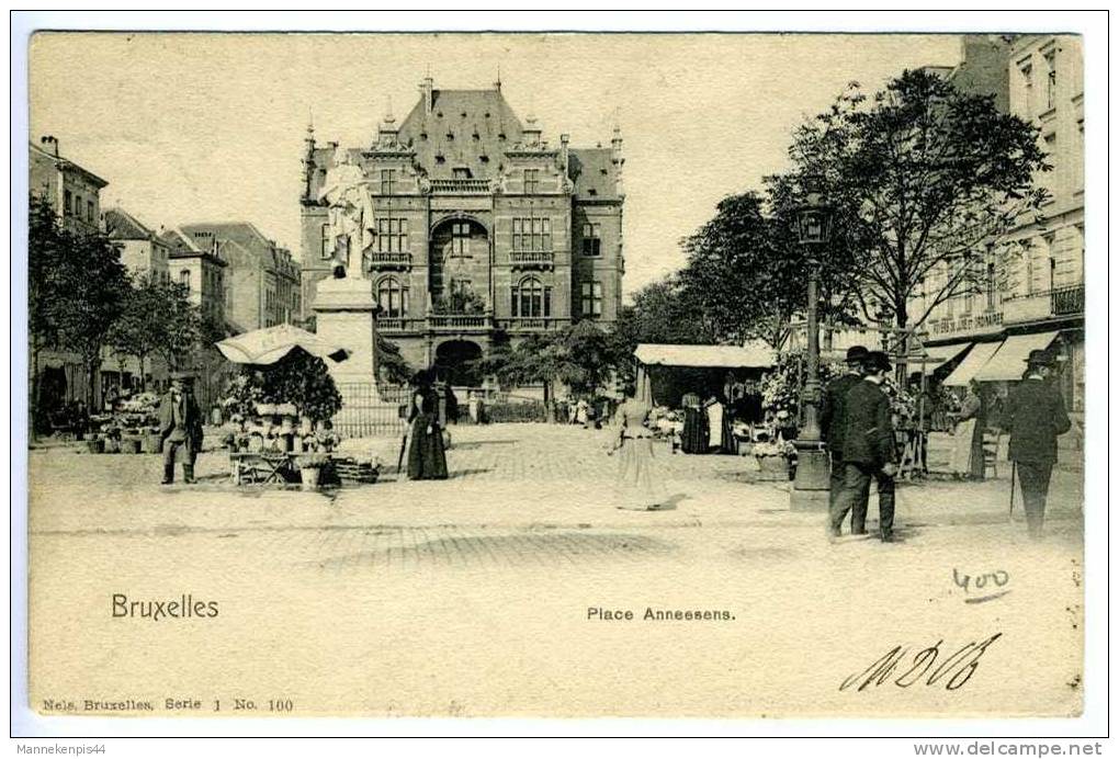 Bruxelles - Place Anneesens - Nels Serie 1 N° 100 - Loten, Series, Verzamelingen