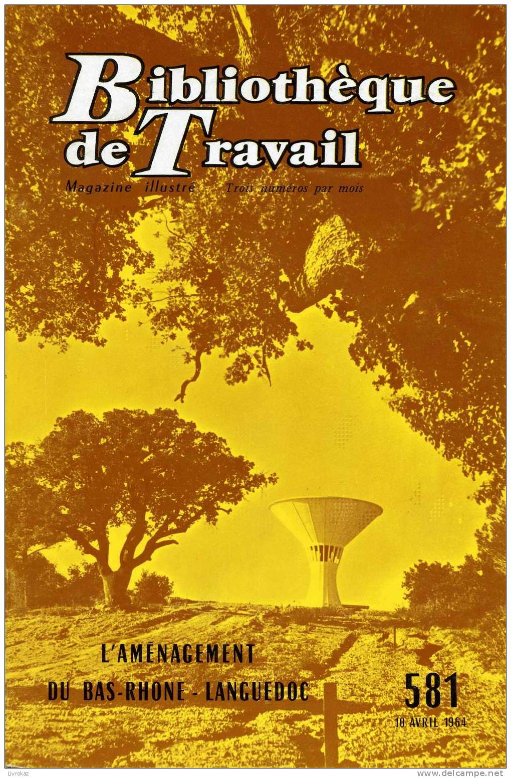 BT N°581 (1964) : L"aménagement Du Bas-Rhône Languedoc. Bibliothèque De Travail. Freinet. Aristide Dumont, Nîmes - Géographie