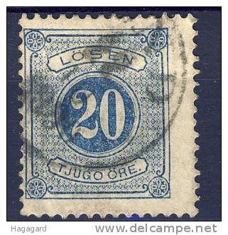 #Sweden 1877-91. Michel 6B. Cancelled (o) - Segnatasse