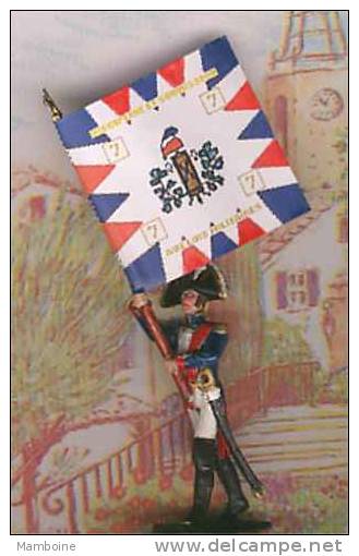 Soldat Porte Drapeau 7° Bataillon ..1 Empire - Zinnsoldaten