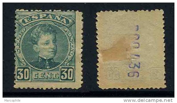 ESPAGNE - ALPHONSE XIII / 1901 # 219 * - 30 C. Vert / COTE 30.00 EUROS - Unused Stamps