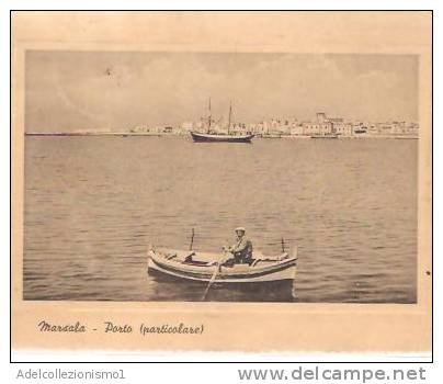 31305)cartolina Illustratoria Marsala - Porto E  Panorama - Marsala