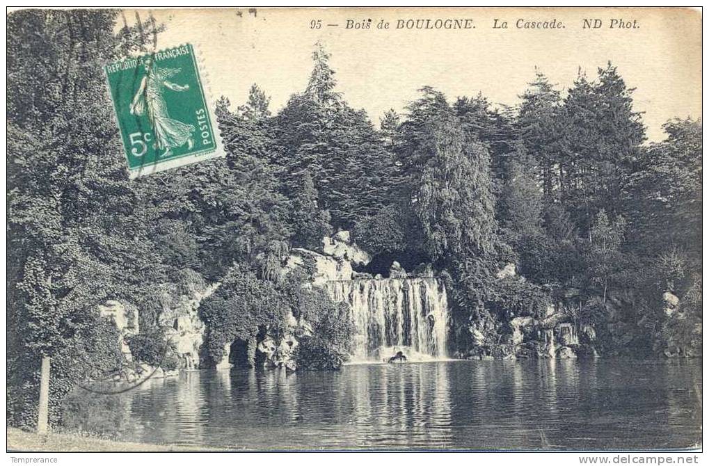 75 Boulogne Le Bois La Cascade 1913 - Arrondissement: 16