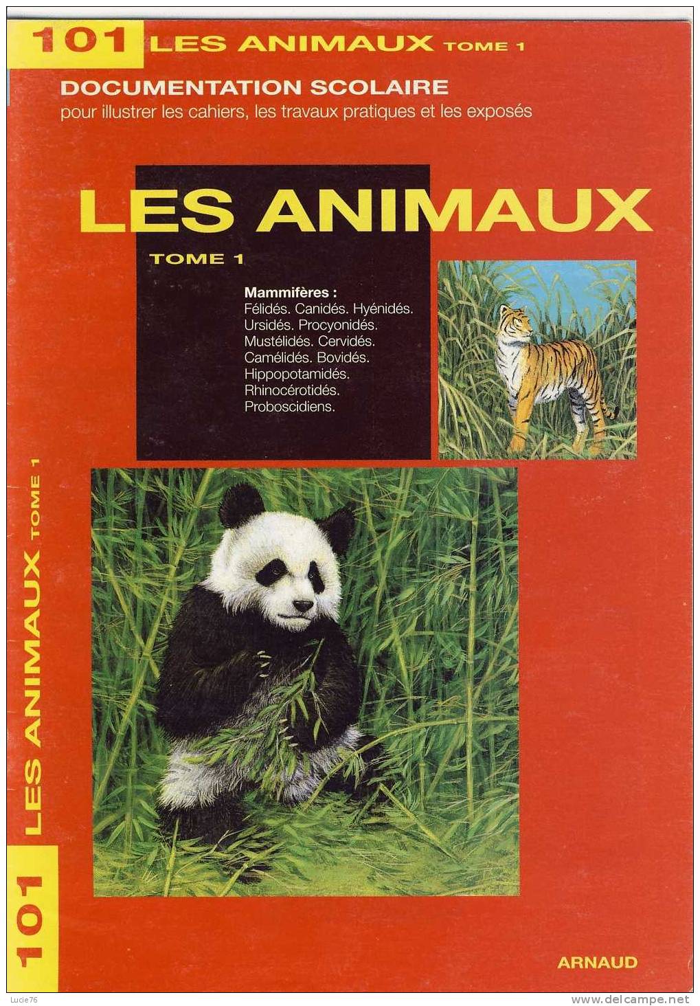 Documentation Scolaire -  LES ANIMAUX  - Mammifères   -  N° 101 - Tome 1  . - Lesekarten