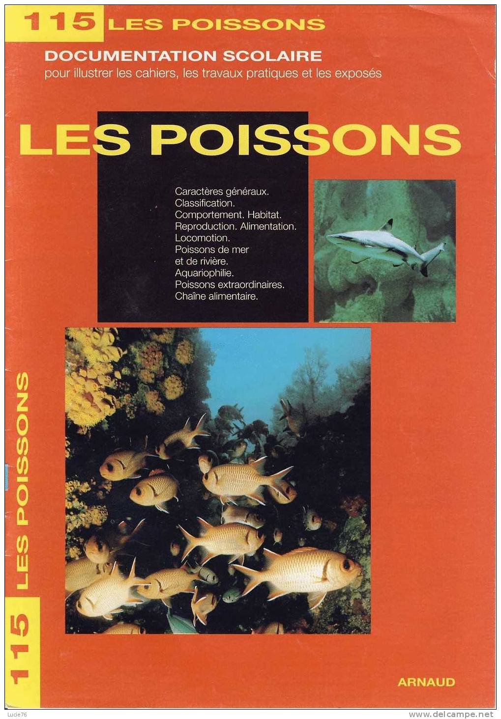 Documentation Scolaire -  LES POISSONS - N° 115    . - Encyclopédies