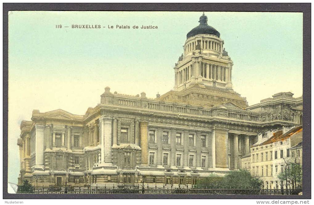 Belgium 119 - Bruxelles - Le Palais De Justice Vieille Carte Postale Colorée - Internationale Instellingen