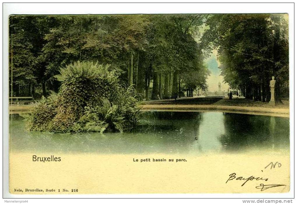 Bruxelles - Le Petit Bassin Au Parc - Nels Serie 1 N° 216 - Lotes Y Colecciones