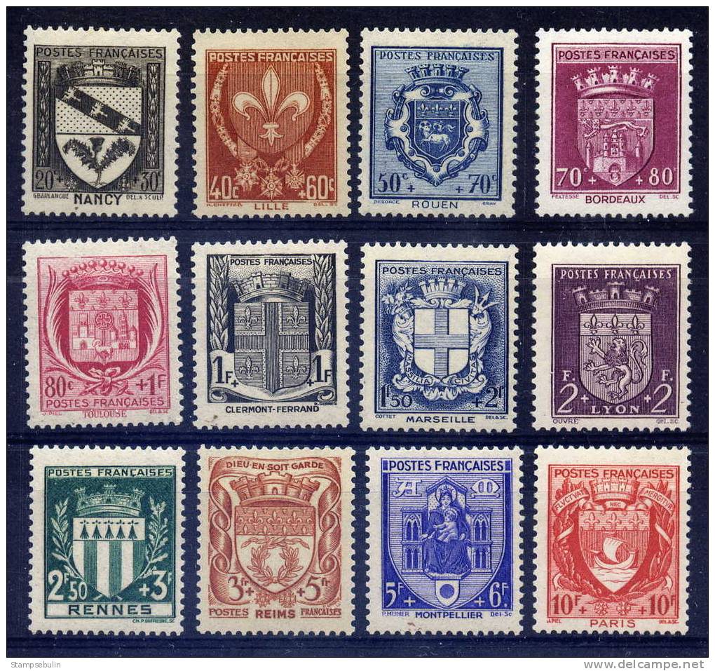 1941 COMPLETE SET MNH ** - 1941-66 Armoiries Et Blasons