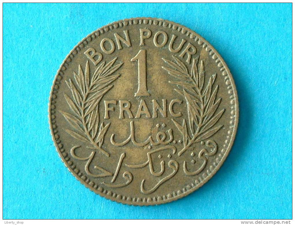 1941 - BON POUR 1 FRANC XF / KM 247 ! - Tunesien