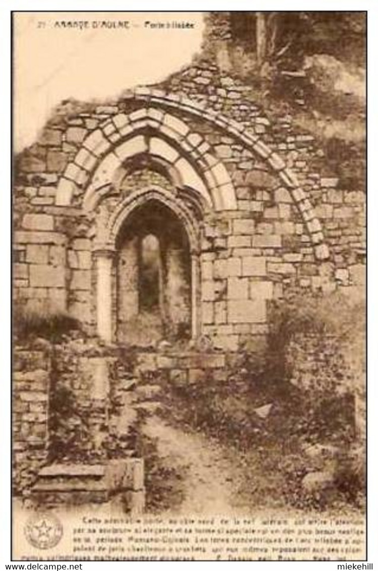 THUIN-GOZEE-ABBAYE D'AULNE-PORTE TRILOBEE-architecture Religieuse Romano-ogivale-série Belgique Historique - Thuin