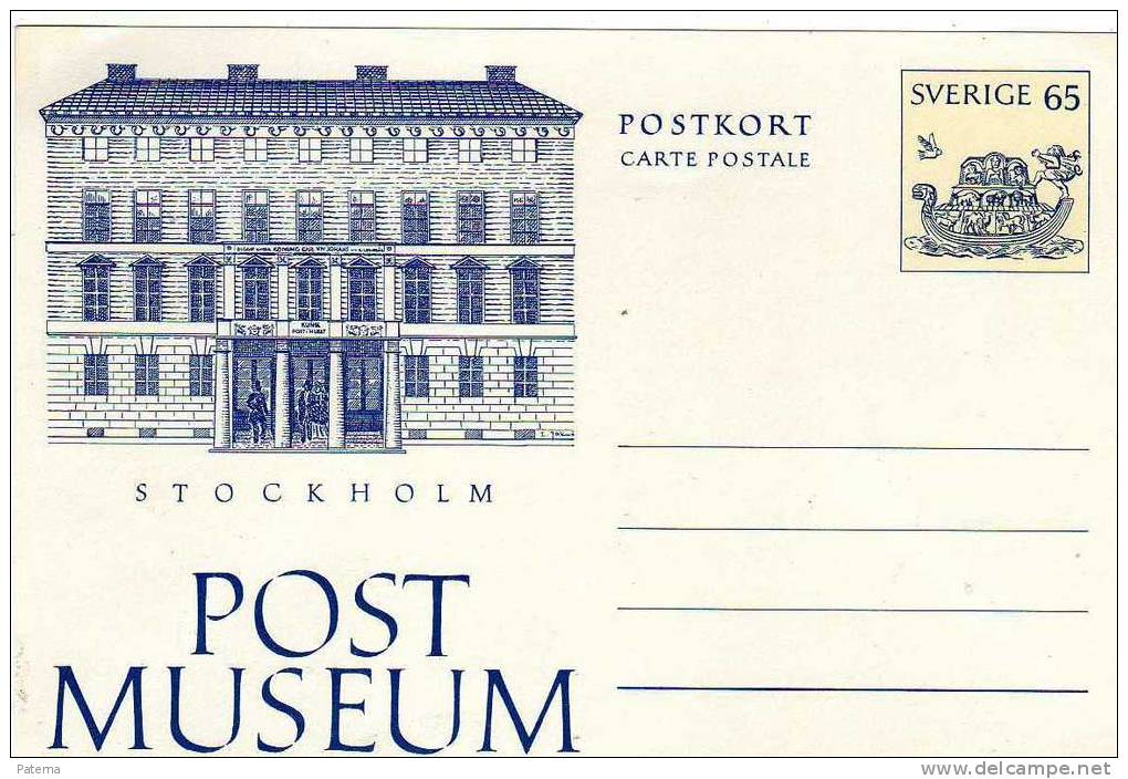 Entero Postal Suecia, Nuevo  Post Museum - Ganzsachen