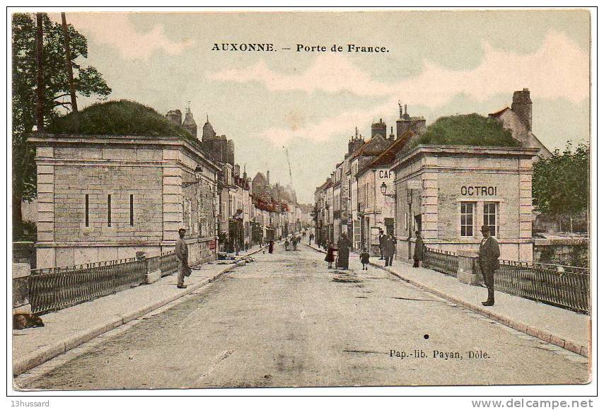 Carte Postale Ancienne Auxonne - Porte De France - Octroi - Auxonne
