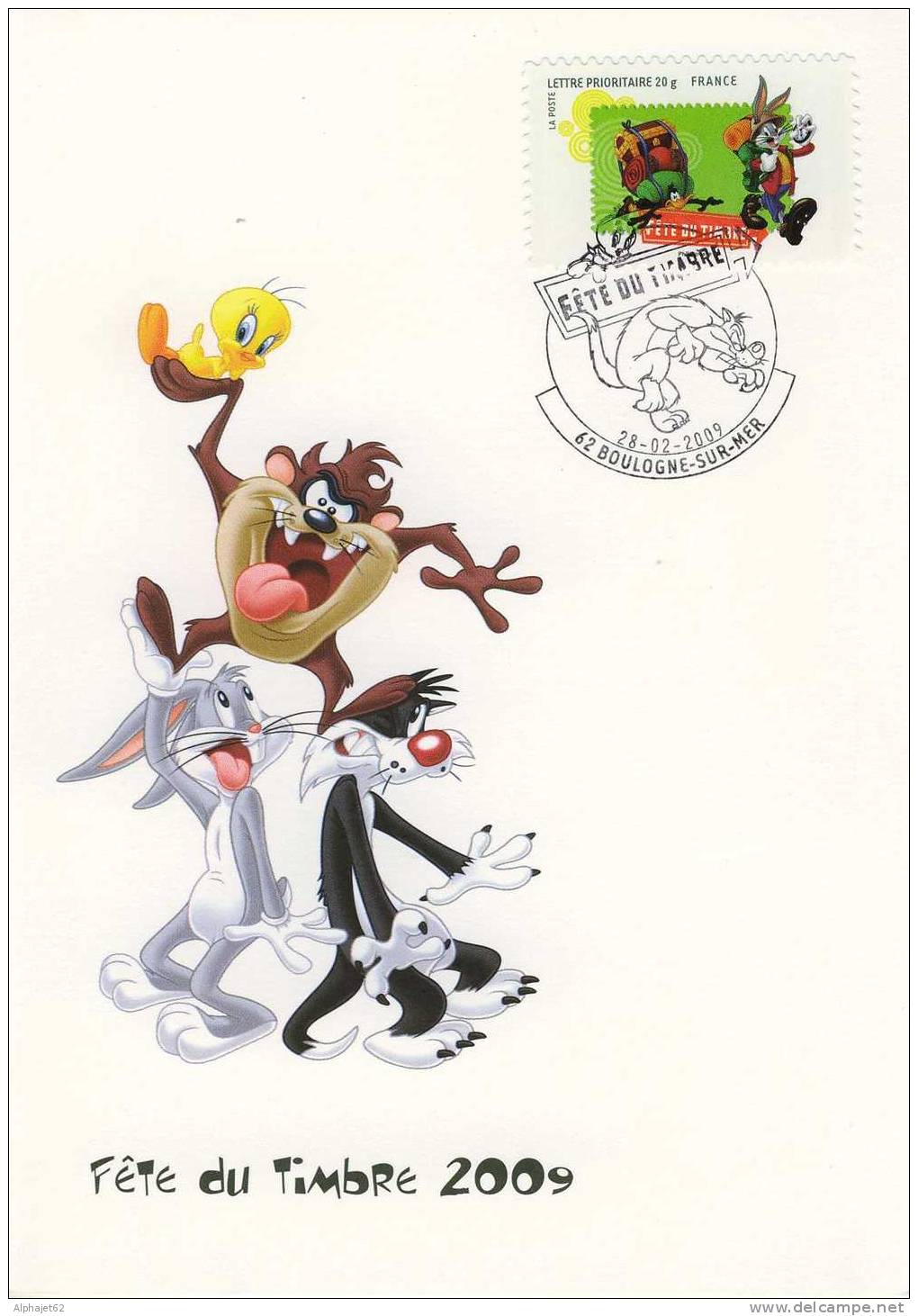 Bugs Bunny - CARTE MAXIMUM - Titi, Grosminet - 2009 - Cómics