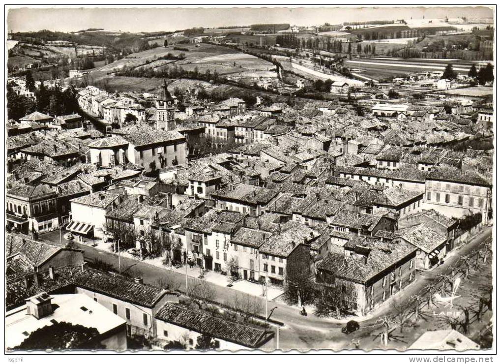 CPSM - En Avion Au Dessus De Réalmont (Tarn) Vue Générale - Realmont