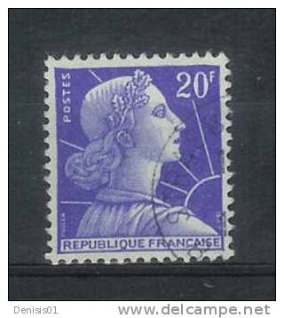 France - Yvert & Tellier - N° 1011b - Oblitéré - 1955-1961 Marianne (Muller)