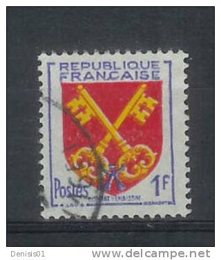 France - Yvert & Tellier - N° 1047 - Oblitéré - 1941-66 Armoiries Et Blasons