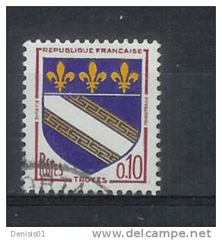 France - Yvert & Tellier - N° 1353 - Oblitéré - 1941-66 Armoiries Et Blasons