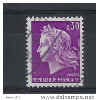France - Yvert & Tellier - N° 1536- Oblitéré - 1967-1970 Marianne Of Cheffer