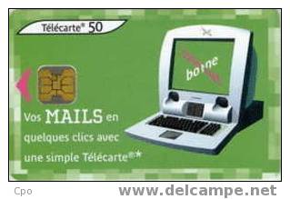 # France 1192A  BORNE INTERNET 2 MAILS 50u Ob1 06.02 Tres Bon Etat - 2002