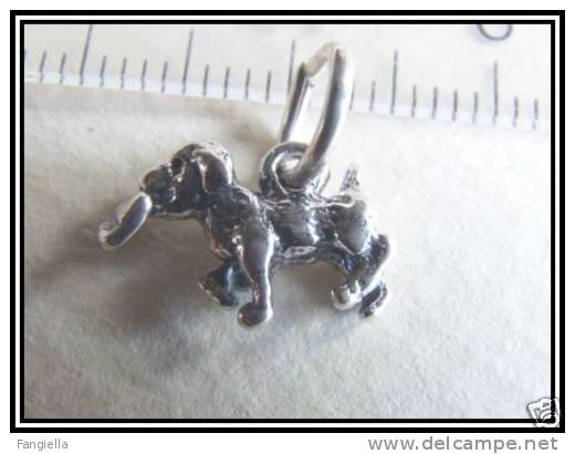 1 Breloque Chien Argent 925 Env. 1g 12,5x13,5mm - (4) - Perles