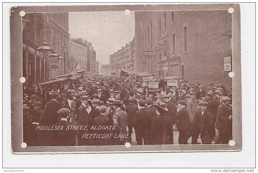 C  .P. A   (  LONDON  Middlesex  Street  - Aldgate - Petticoat  Lane - Belle Animation ) - Middlesex