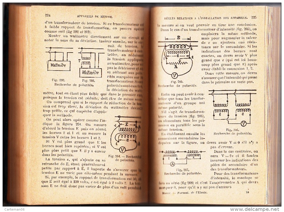 Livre - L'électricien praticien par E. Marec de 1923 (électricité)