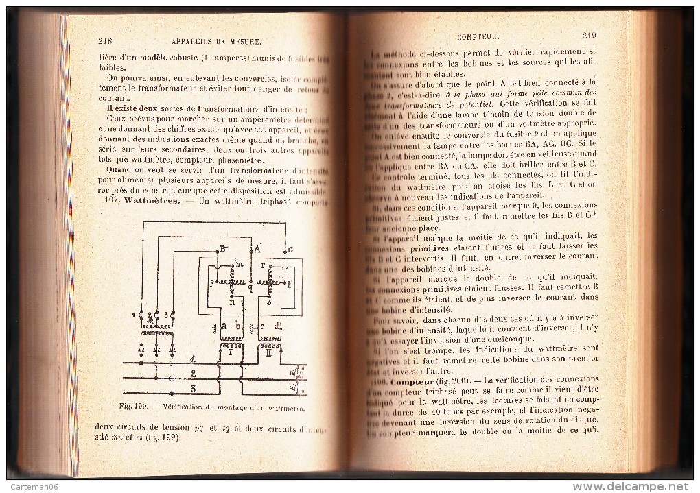 Livre - L'électricien praticien par E. Marec de 1923 (électricité)