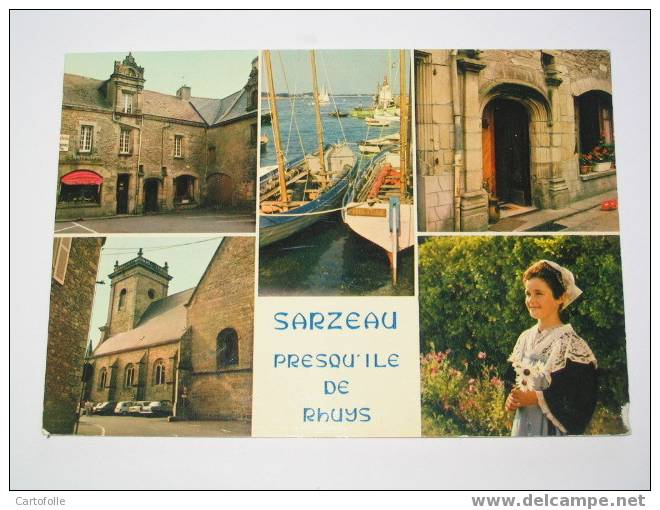 (355)  EN ACHAT IMMEDIAT - -1- Carte Postale Sur Sarzeau Petit Défaut Bas Droit Regardez - Sarzeau