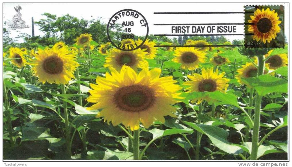 Sunflower First Day Cover, From Toad Hall Covers! - 2001-2010