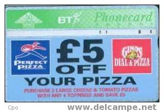 # UK_BT BTA133 Perfect Pizza 50 Landis&gyr   Tres Bon Etat - BT Advertising Issues