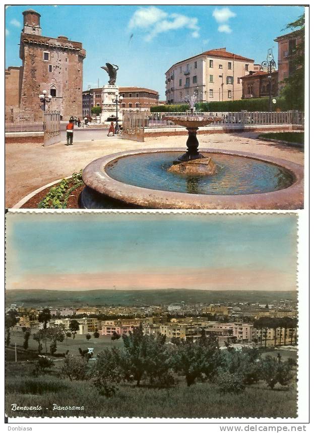 Benevento: Lotto 4 Cartoline B/n Colorato + 1 Colori Viaggiate 1955 /1963 - Benevento
