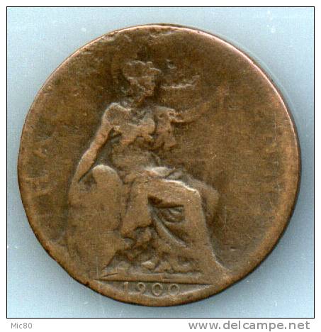 Grande-Bretagne Half Penny Victoria 1900 B/tb - C. 1/2 Penny