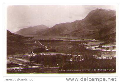 LOCH MAREE & SLIUOCH From Above Kinlochewe - Real Photo PCd.- Ross & Cromarty - Highlands SCOTLAND - Ross & Cromarty