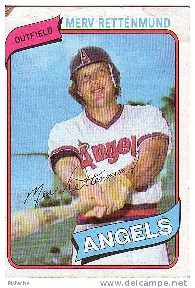 Baseball Trading Card - Carte De Baseball - Merv Rettenmund - Angels - Zonder Classificatie