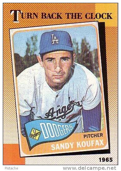 Baseball Trading Cards - Carte De Baseball - Sandy Koufax - Dodgers - Other & Unclassified