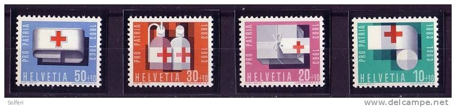 RED CROSS / CROIX ROUGE  1963  SUISSE  N°712/715  ** - Nuevos